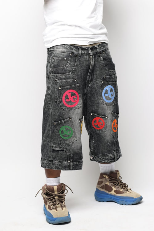 JADED POCKET JORTS