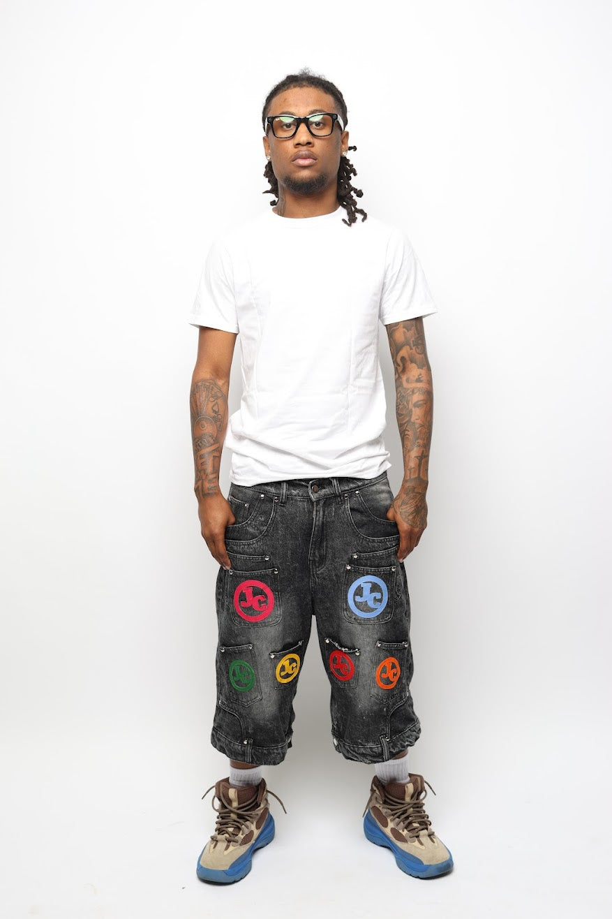 JADED POCKET JORTS