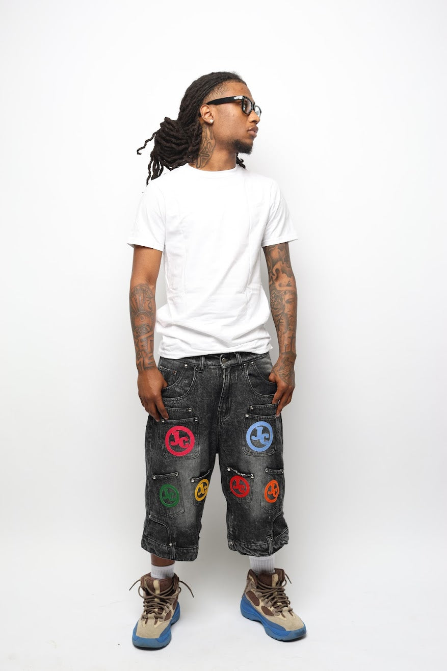JADED POCKET JORTS