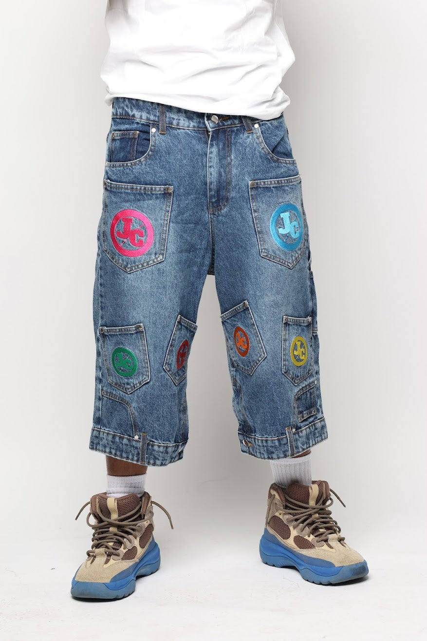 JADED POCKET JORTS