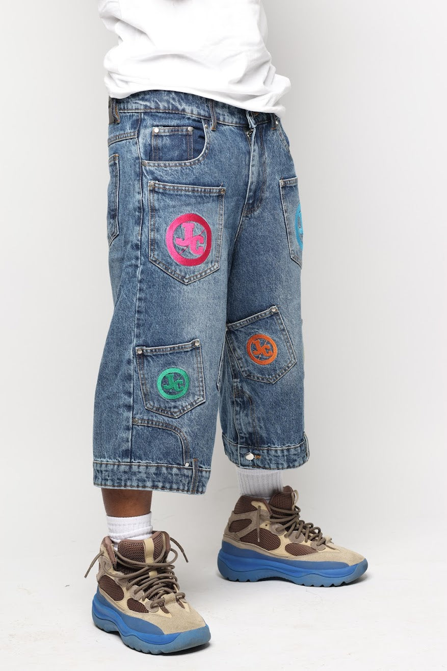 JADED POCKET JORTS