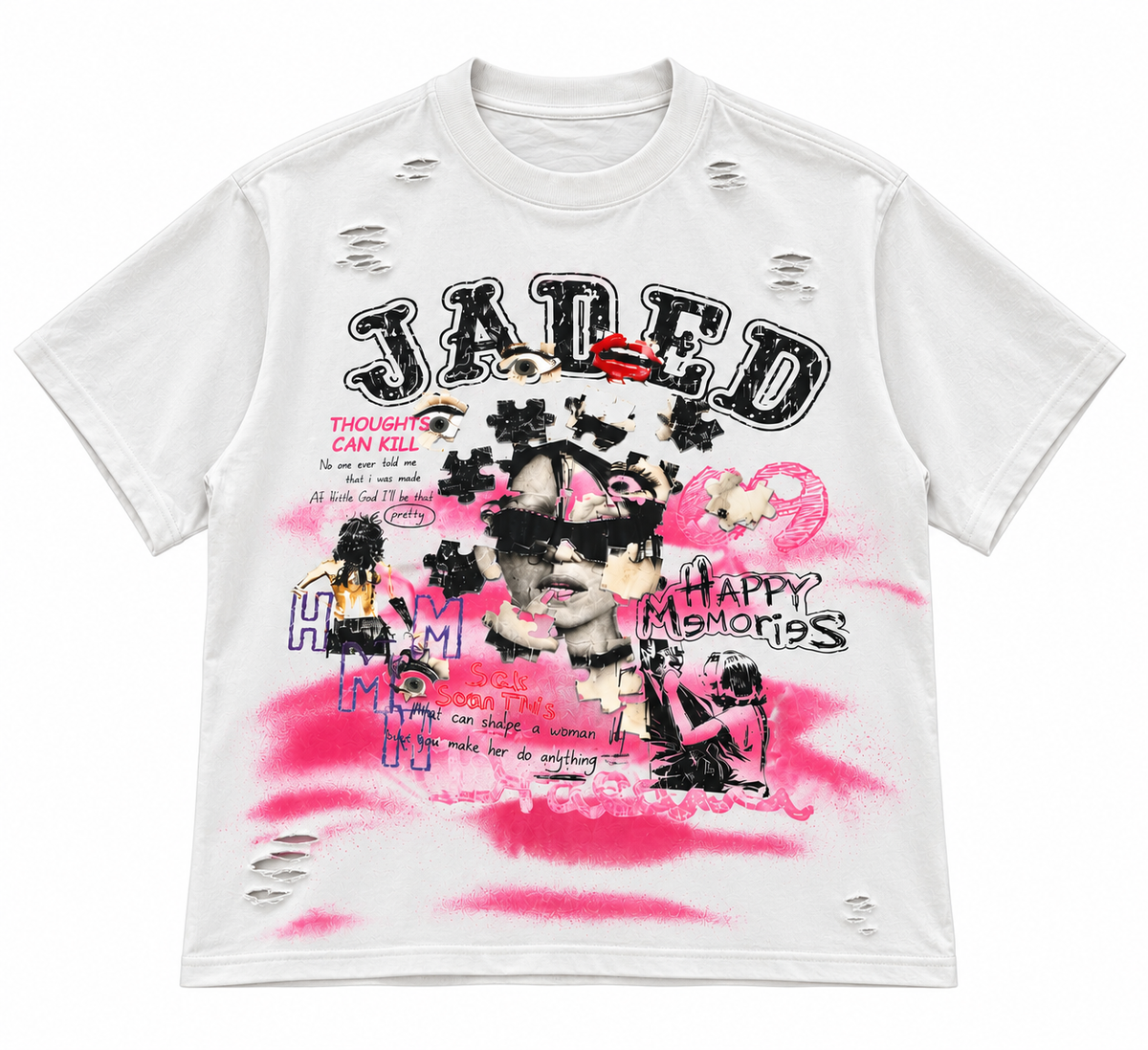 PUZZLED JADED TEE