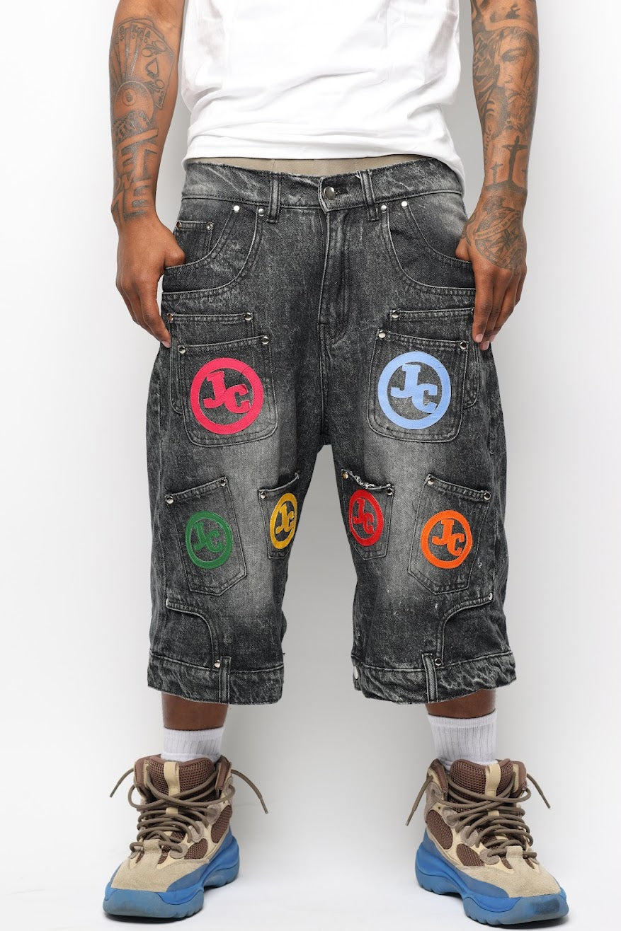 JADED POCKET JORTS